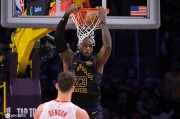 NBA季后赛首轮G2：骑士湖人雷霆三队2-0 另五组对决1-1